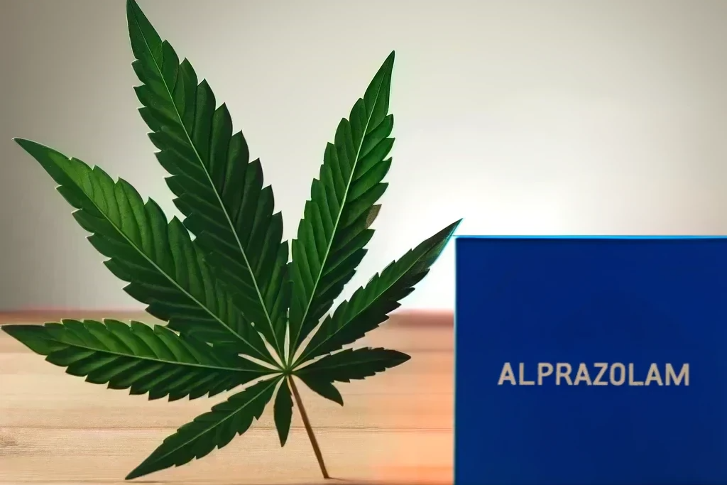 Cannabis e alprazolam (ad esempio Xanax, Tafil, Xanor)