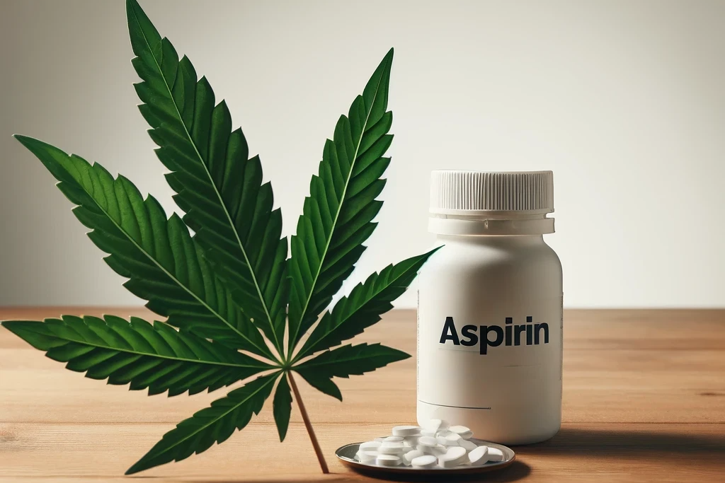 Cannabis e aspirina (ad es. Bayer Aspirin, Ecotrin, ASS, Thomapyrin)