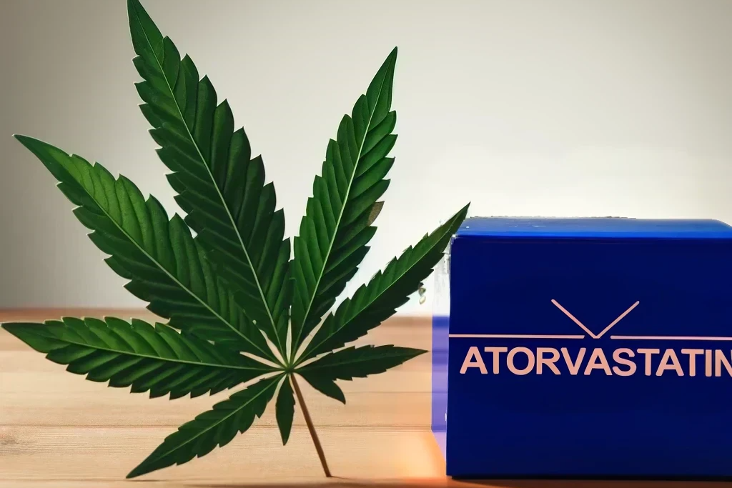 Cannabis e atorvastatina (ad es. Lipitor, Sortis, Atoris, Totalip)