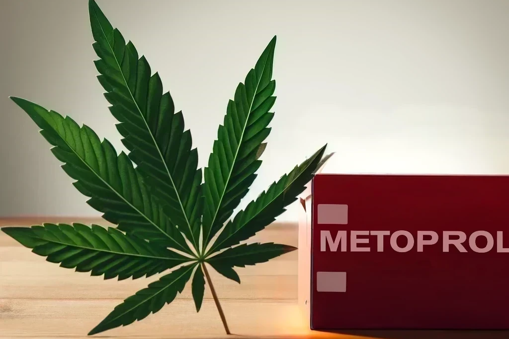 Cannabis e metoprololo (ad es. Lopressor, Toprol-XL, Beloc-Zok, Metohexal)