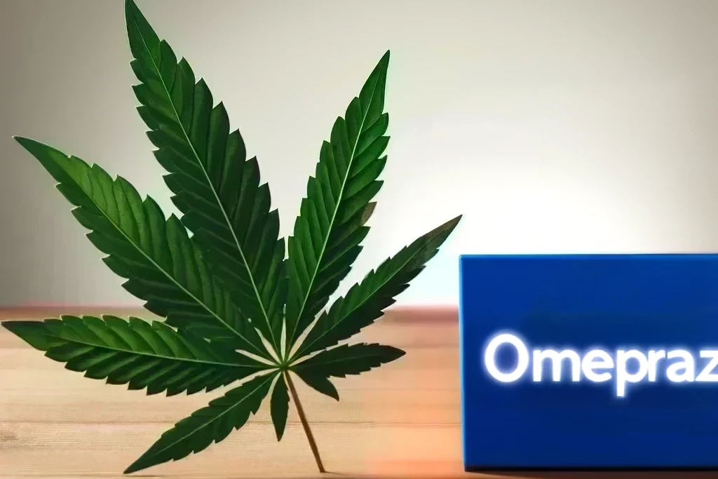 Cannabis e omeprazolo (ad es. Prilosec, Antra, Omeprazolo ratiopharm)