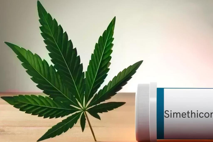 Cannabis e Simethicon (ad esempio Gas-X, Mylicon, Sab Simplex, Lefax)